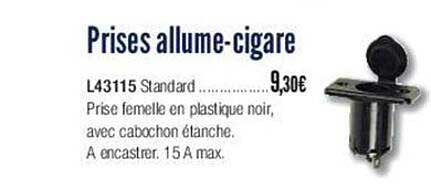 prises allume-cigare