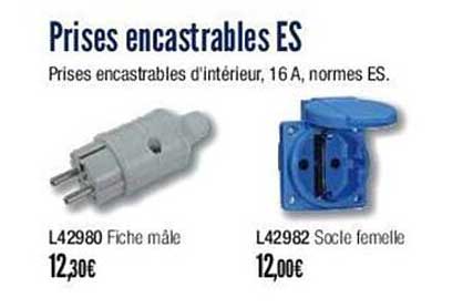 prises encastrables es