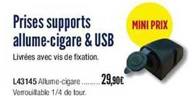 Prises Supports Allume-cigare & Usb