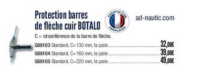 protection barres de flèche cuir botalo