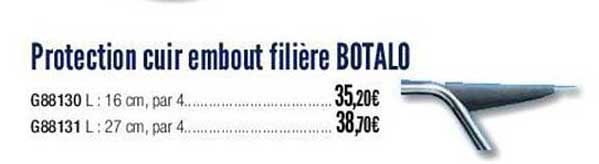 protection cuir embout filière botalo