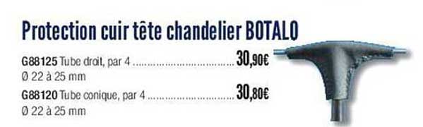 protection cuir tête chandelier botalo