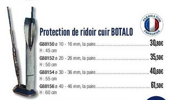 protection de ridoir cuir botalo