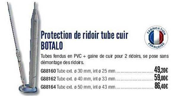 protection de ridoir tube cuir botalo