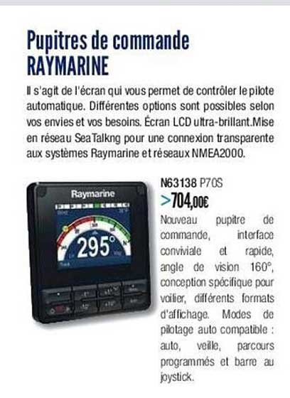 pupitres de commande raymarine