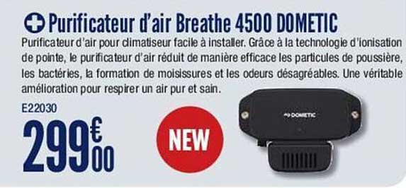 purificateur d'air breathe 4500 dometic