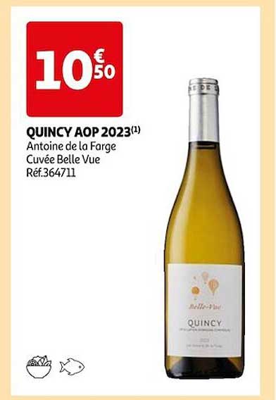 quincy aop 2023 antoine de la farge cuvée belle vue