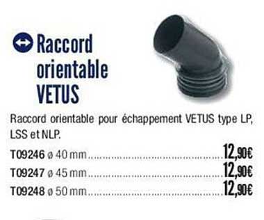 raccord orientable vetus