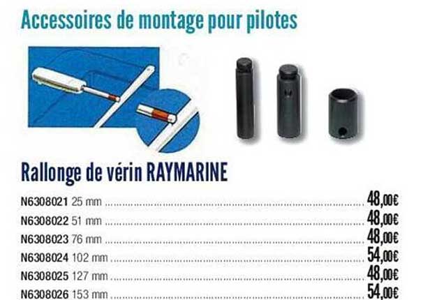 rallonge de vérien raymarine