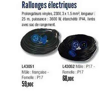 rallonges électriques
