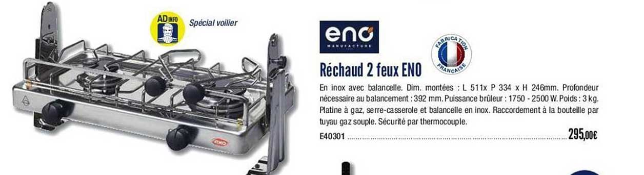 réchaud 2 feux eno