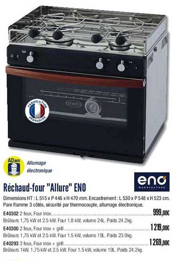réchaud-four "allure" eno