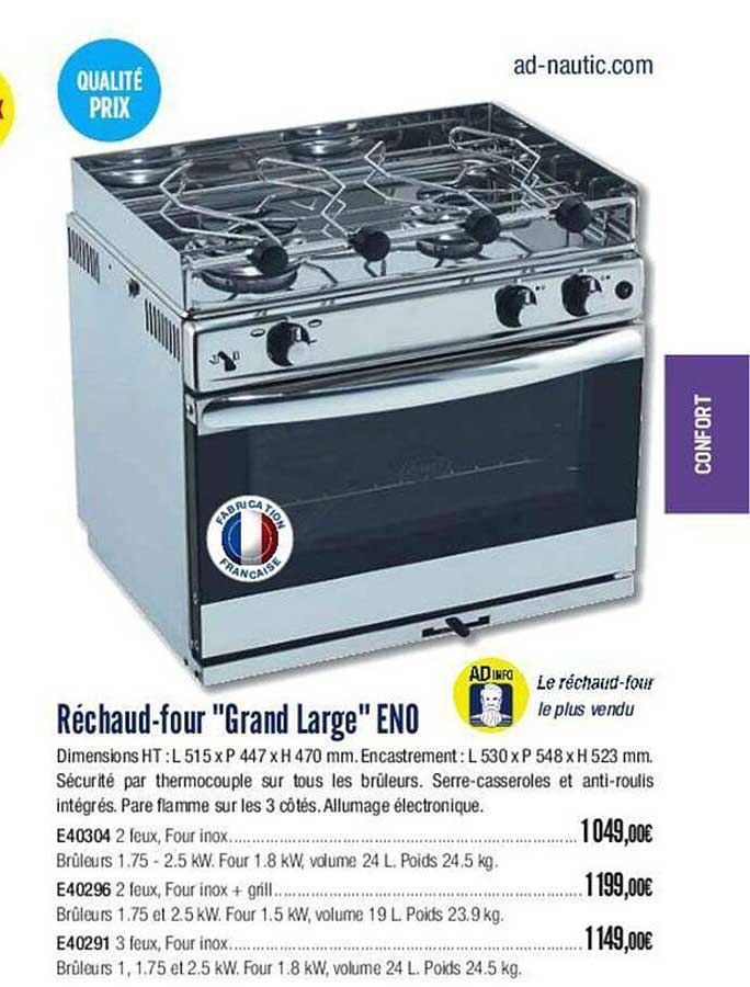 réchaud-four "grand large" eno