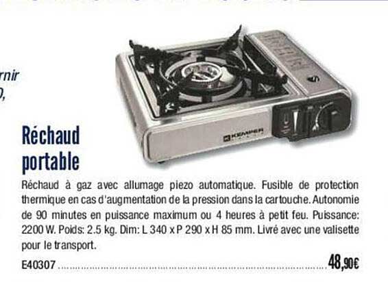 Réchaud Portable