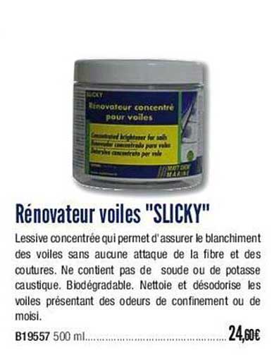 rénovateur voiles "slicky"
