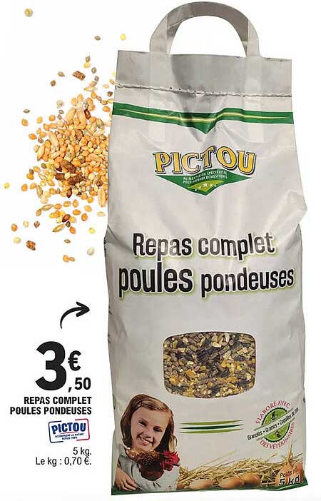 repas complet poules pondeuses pictou