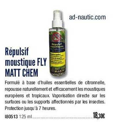 répulsif moustique fly matt chem
