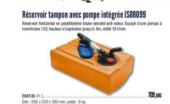 réservoir tampon avec pompe intégrée is08099