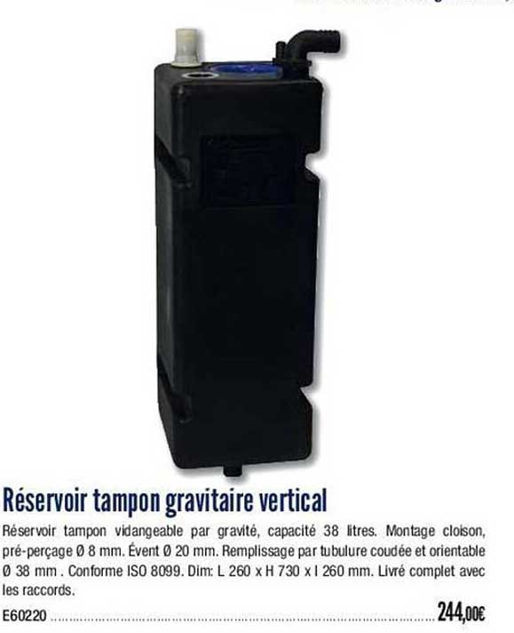 réservoir tampon gravitaire vertical