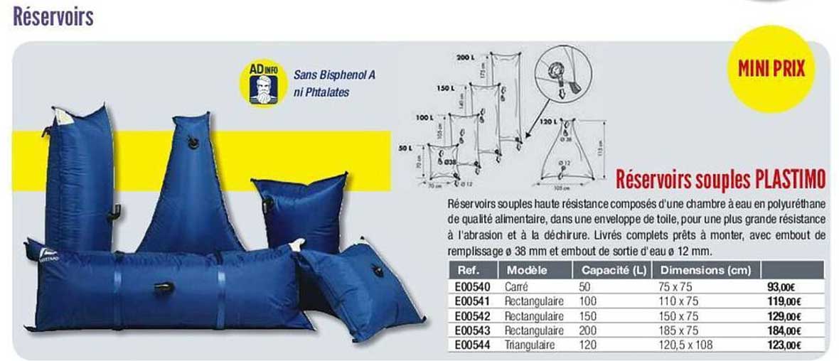 réservoirs souples plastimo