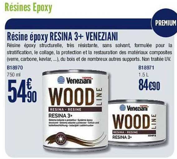 résiné époxy resina 3+ veneziani