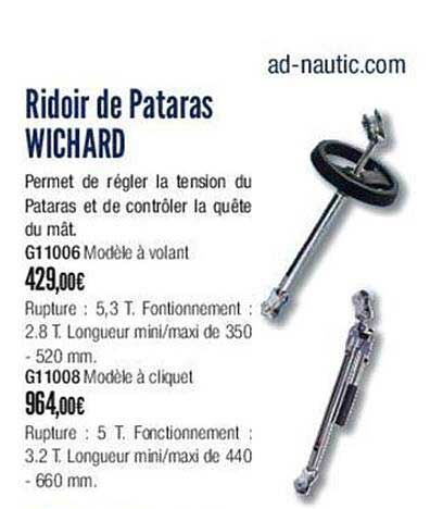 ridoir de pataras wichard