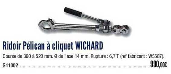 Ridoir Pélican à Cliquet Wichard