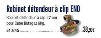 robinet détendeur à clip eno