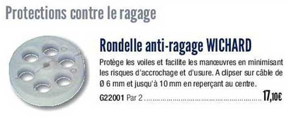 rondelle anti-ragage wichard
