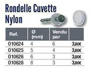 rondelle cuvette nylon