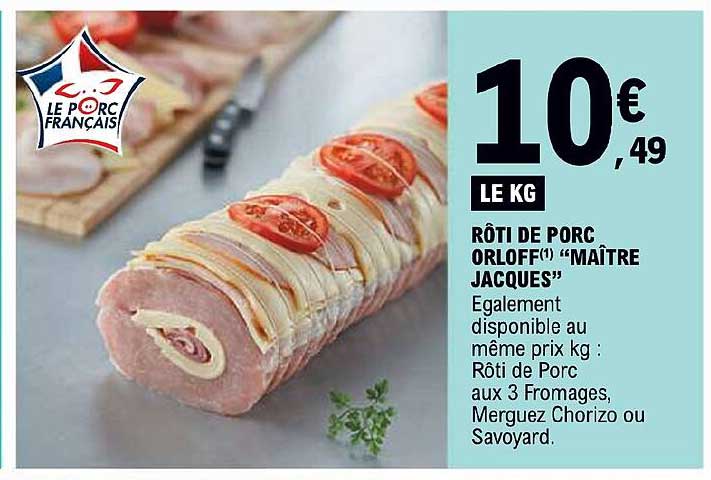 Rôti De Porc Orloff "maître Jacques"