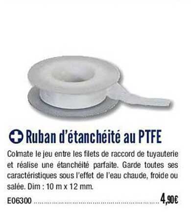 ruban d'étanchéité au ptfe