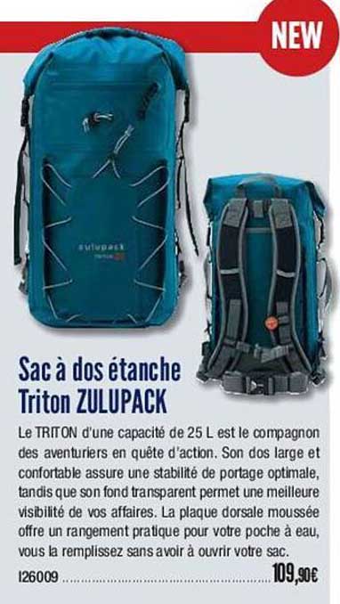sac à dos étanche triton zulupack