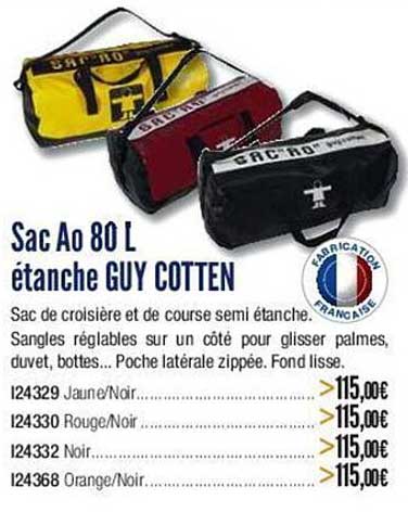 sac ao 80 l étanche guy cotten