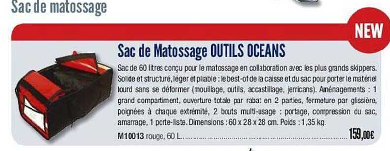 sac de matossage outils oceans