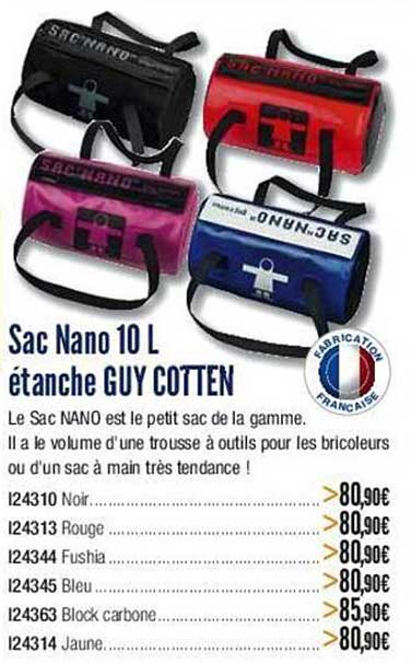 sac nano 10 l étanche guy cotten