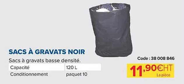 sacs à gravats noir