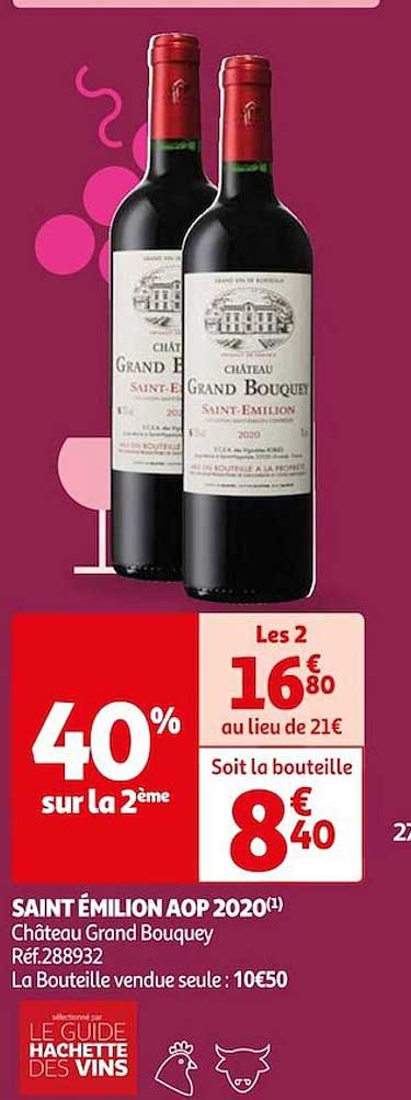 saint émilion aop 2020 château grand bouquey