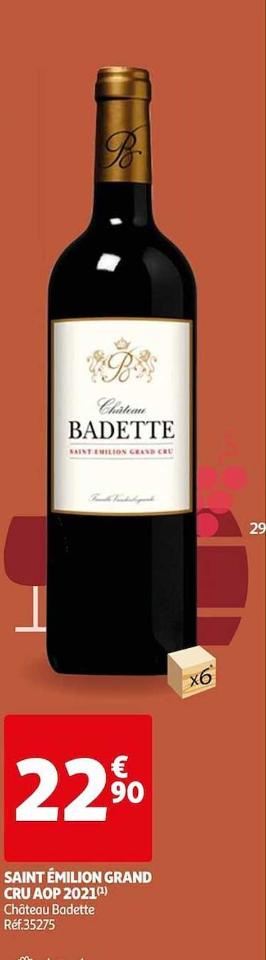 saint émilion grand cru aop 2021 château badette