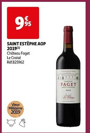 saint estèphe aop 2019 château faget le croisé