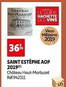saint estèphe aop 2019 château haut-marbuzet