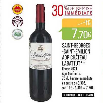 saint-georges -saint-émilion aop château labattut