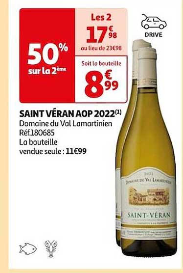 saint véran aop 2022 domaine du val lamartinien
