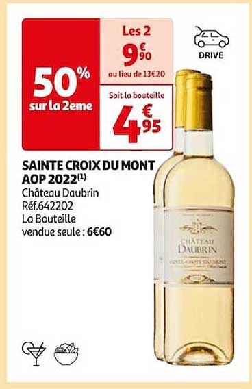 sainte croix du mont aop 2022 château daubrin