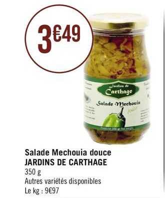 salade mechouia douce jardins de carthage