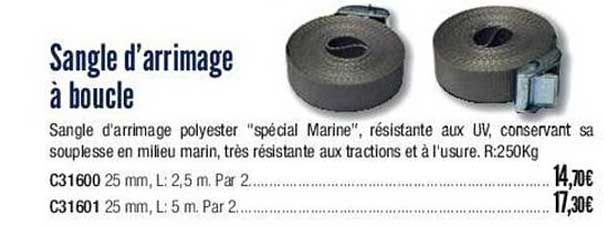 sangle d'arrimage à boucle