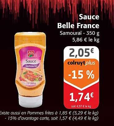 sauce belle france samouraï