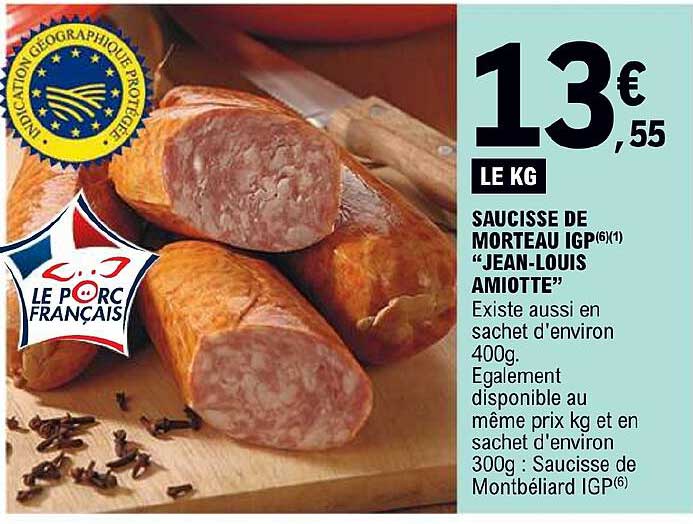 saucisse de morteau igp "jean-louis amiotte"