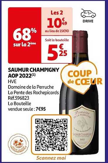 saumur champigny aop 2022 hve domaine de la perruche la pente des rochepicards