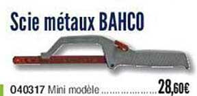 scie métaux bahco